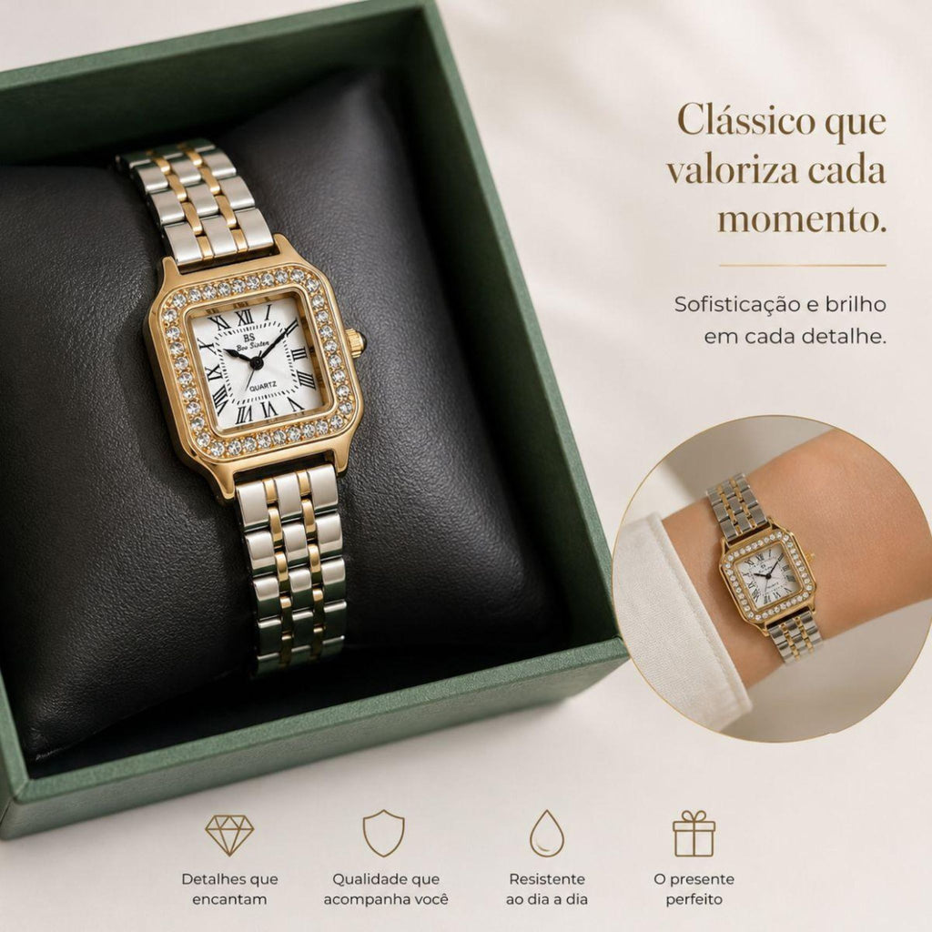 Relógio Feminino Vitta — Elegância em Aço Inox