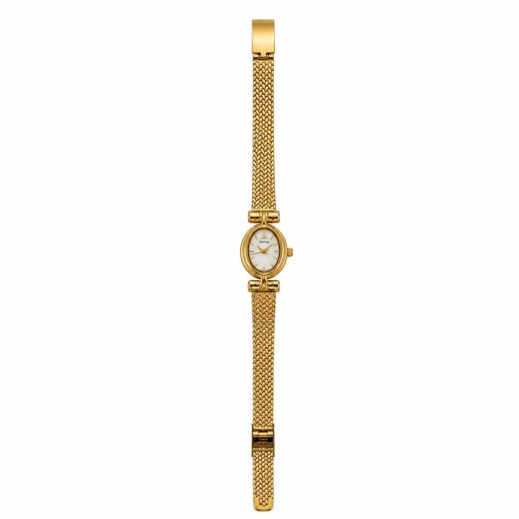 Relógio Feminino Liz Dourado em Aço Inox — Elegante e Clássico