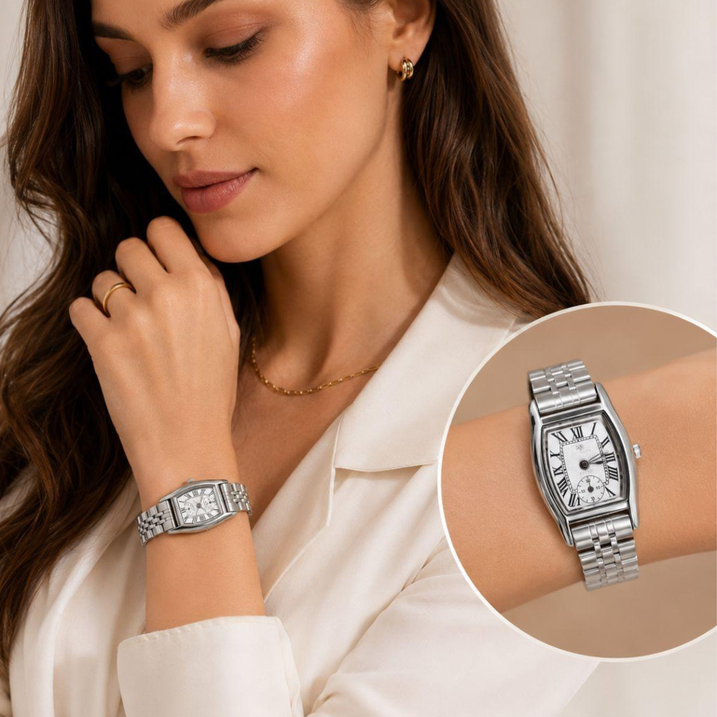 Relógio Feminino Lumi — Elegância Clássica em Aço Inox